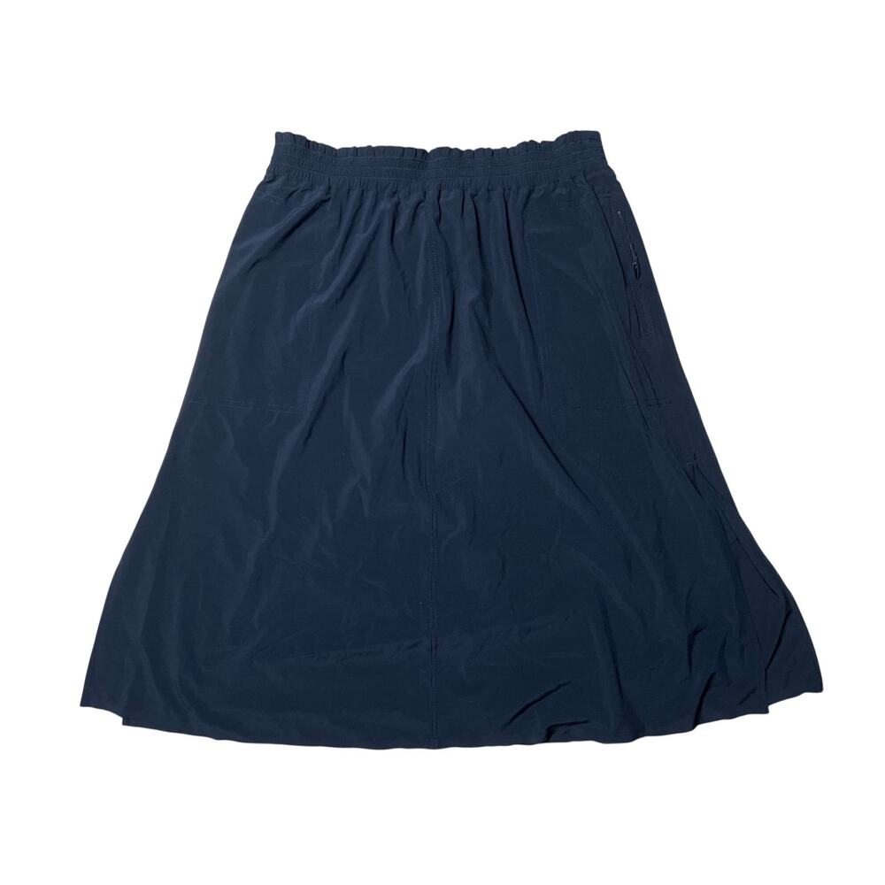 Athleta Large Black Cosmic Knee High Skirt